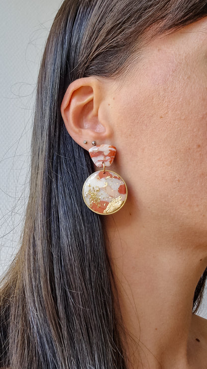 Boucles d'oreilles Ambre