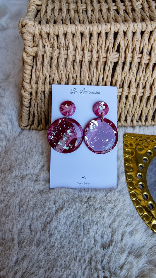 Boucles d'oreilles Prune